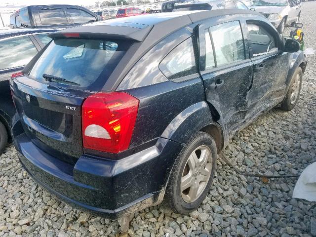 1B3HB48B87D590494 - 2007 DODGE CALIBER SX BLACK photo 4