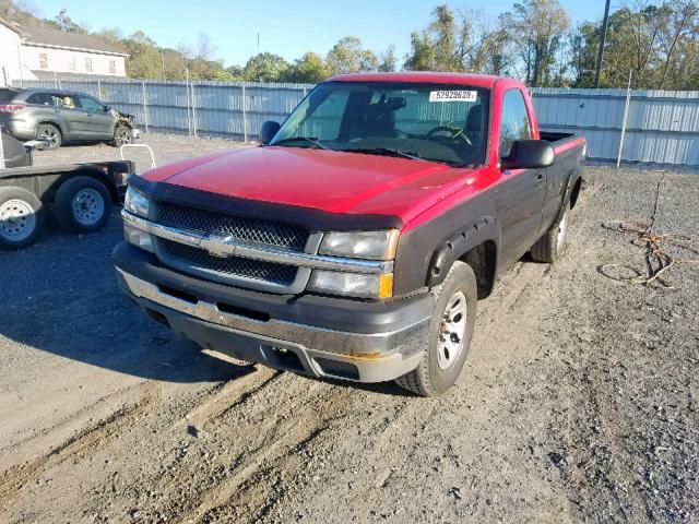 1GCEK14X84Z107473 - 2004 CHEVROLET SILVERADO RED photo 2