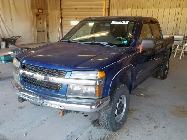 1GCDT136758262377 - 2005 CHEVROLET COLORADO BLUE photo 2