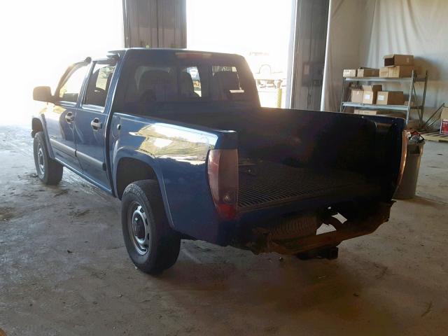 1GCDT136758262377 - 2005 CHEVROLET COLORADO BLUE photo 3