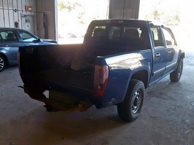 1GCDT136758262377 - 2005 CHEVROLET COLORADO BLUE photo 4