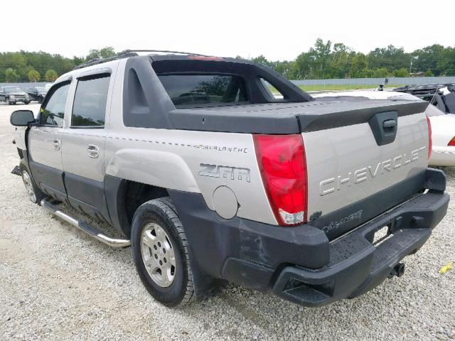 3GNEC12T34G244082 - 2004 CHEVROLET AVALANCHE SILVER photo 3