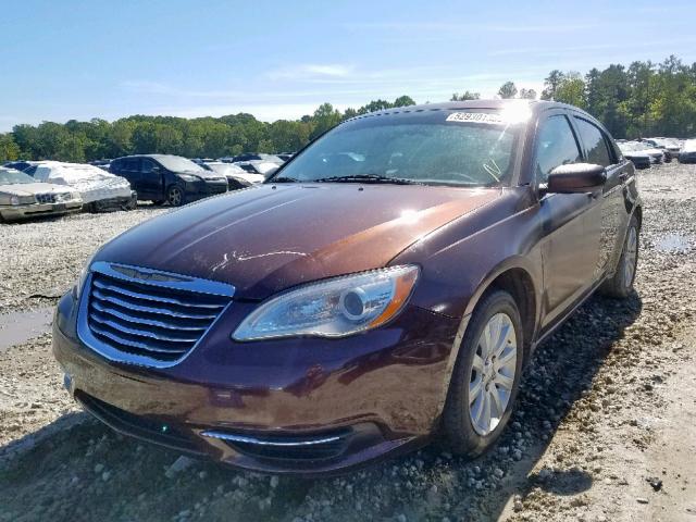 1C3CCBBB9DN515929 - 2013 CHRYSLER 200 TOURIN ORANGE photo 2