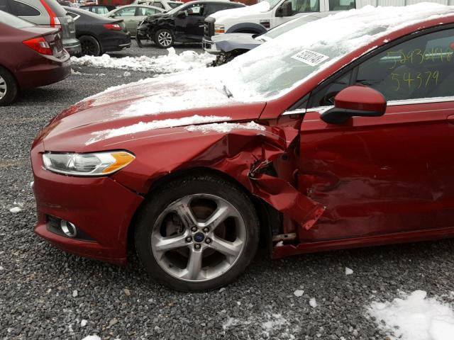 3FA6P0G72GR155724 - 2016 FORD FUSION S RED photo 9