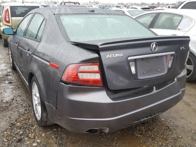 19UUA66238A005114 - 2008 ACURA TL GRAY photo 3