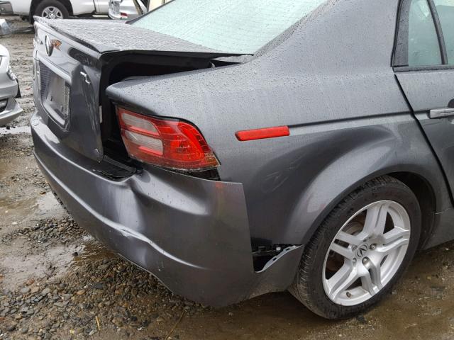 19UUA66238A005114 - 2008 ACURA TL GRAY photo 9