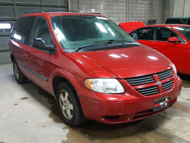 1D4GP45RX6B756069 - 2006 DODGE CARAVAN SX RED photo 1