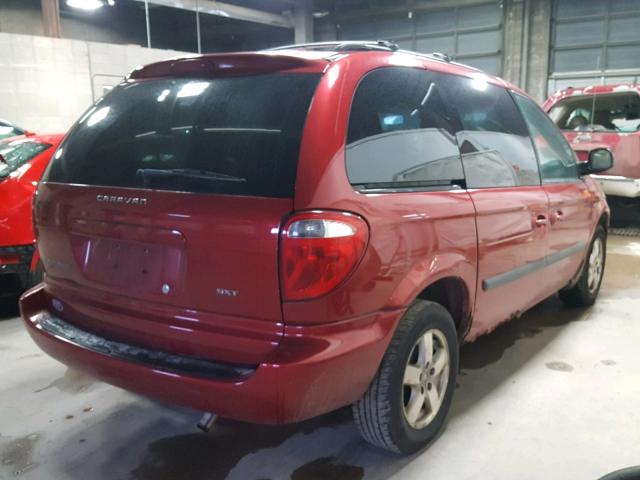 1D4GP45RX6B756069 - 2006 DODGE CARAVAN SX RED photo 4