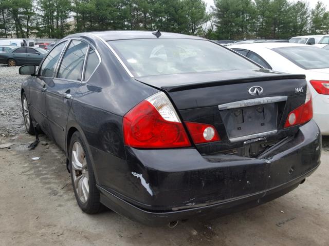 JNKBY01E57M400990 - 2007 INFINITI M45 BASE BLACK photo 3