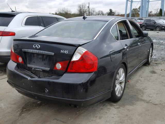 JNKBY01E57M400990 - 2007 INFINITI M45 BASE BLACK photo 4