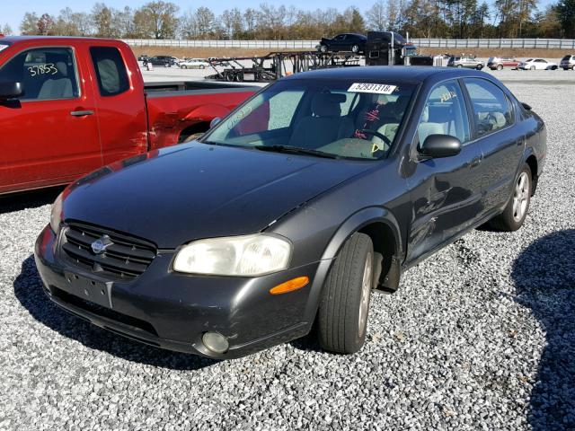 JN1CA31D21T843066 - 2001 NISSAN MAXIMA GXE CHARCOAL photo 2