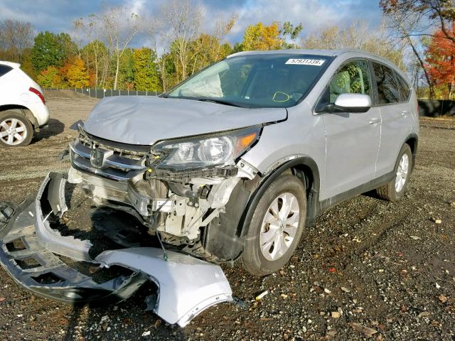 2HKRM3H73DH518126 - 2013 HONDA CR-V EXL GRAY photo 2