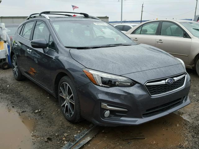 4S3GTAU65J3724423 - 2018 SUBARU IMPREZA LI GRAY photo 1