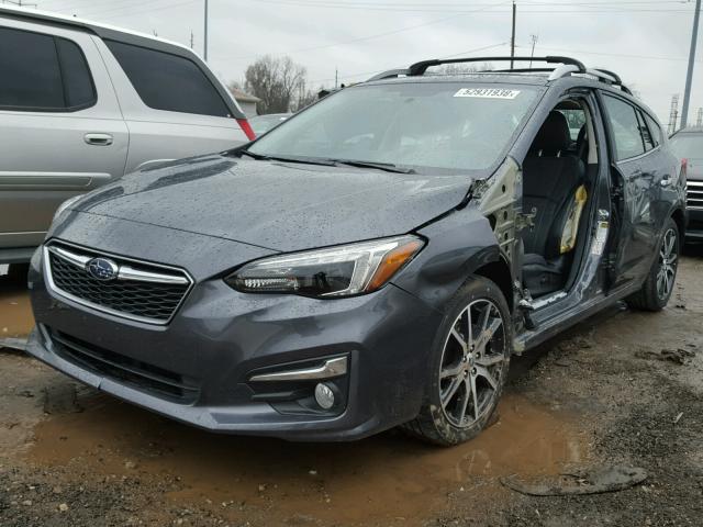 4S3GTAU65J3724423 - 2018 SUBARU IMPREZA LI GRAY photo 2