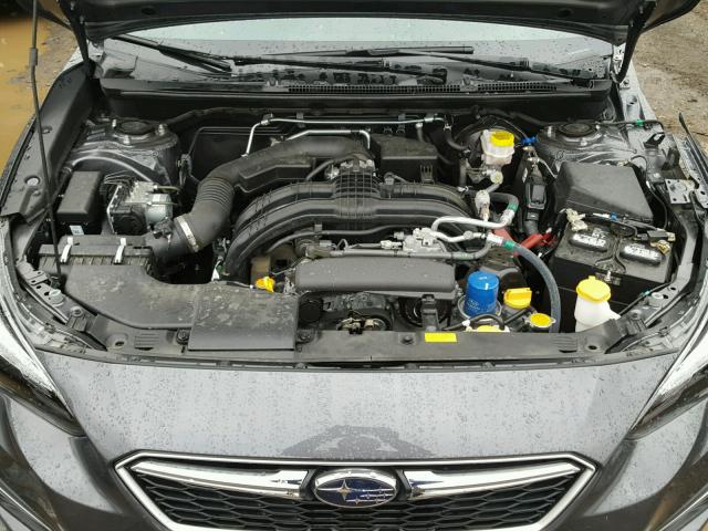 4S3GTAU65J3724423 - 2018 SUBARU IMPREZA LI GRAY photo 7