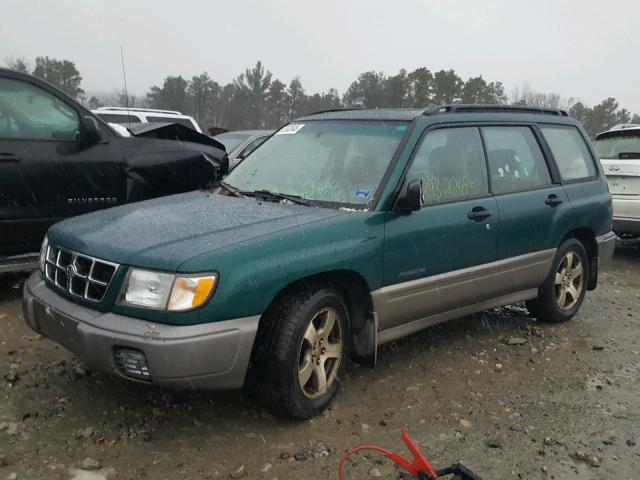 JF1SF6556XH706678 - 1999 SUBARU FORESTER S GREEN photo 2