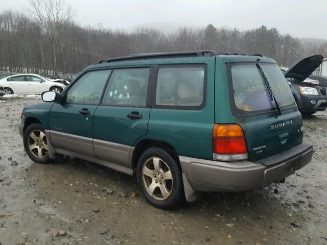 JF1SF6556XH706678 - 1999 SUBARU FORESTER S GREEN photo 3