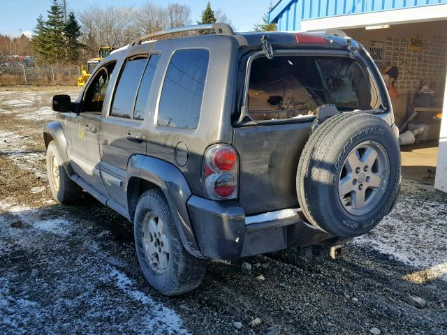 1J4GL58525W682414 - 2005 JEEP LIBERTY LI GRAY photo 3