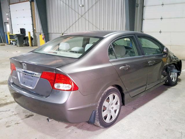 1HGFA16549L023570 - 2009 HONDA CIVIC LX GRAY photo 4