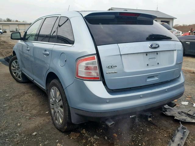 2FMDK39C58BB32493 - 2008 FORD EDGE LIMIT BLUE photo 3