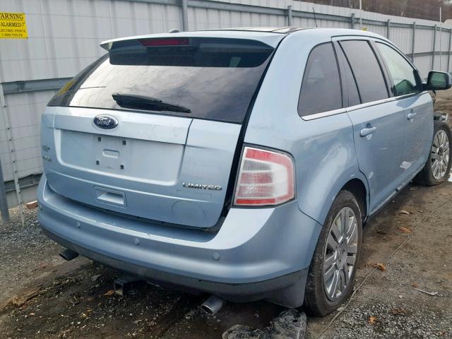 2FMDK39C58BB32493 - 2008 FORD EDGE LIMIT BLUE photo 4