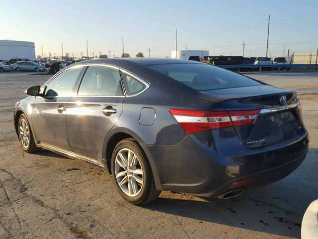 4T1BK1EB7EU088253 - 2014 TOYOTA AVALON BAS BLUE photo 3