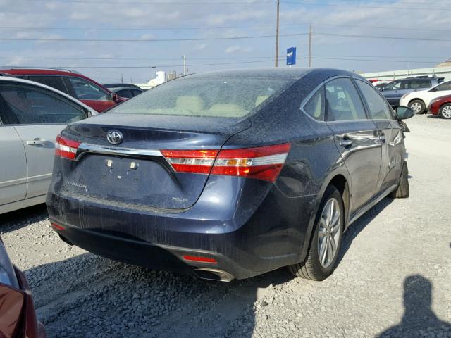 4T1BK1EB7EU088253 - 2014 TOYOTA AVALON BAS BLUE photo 4