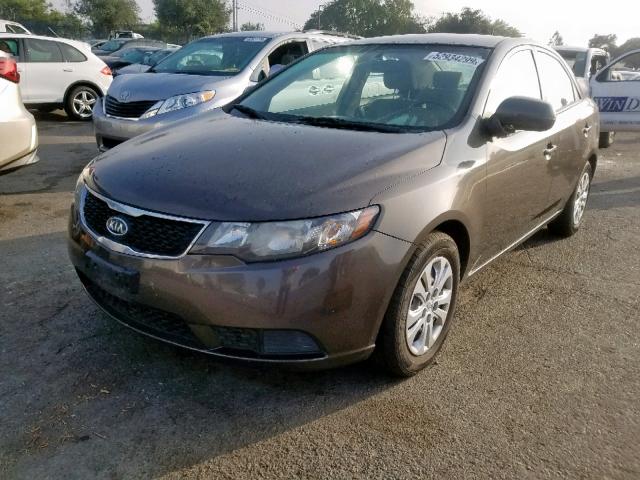 KNAFU4A2XC5594784 - 2012 KIA FORTE EX GRAY photo 2