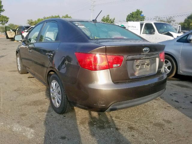 KNAFU4A2XC5594784 - 2012 KIA FORTE EX GRAY photo 3