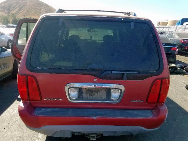 5LMRU27L1WLJ43420 - 1998 LINCOLN NAVIGATOR RED photo 9