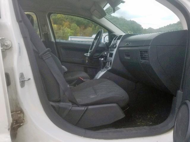 1B3HB28B18D702722 - 2008 DODGE CALIBER WHITE photo 5