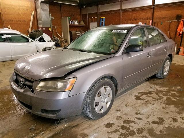 5NPET46C27H245210 - 2007 HYUNDAI SONATA GLS GRAY photo 2