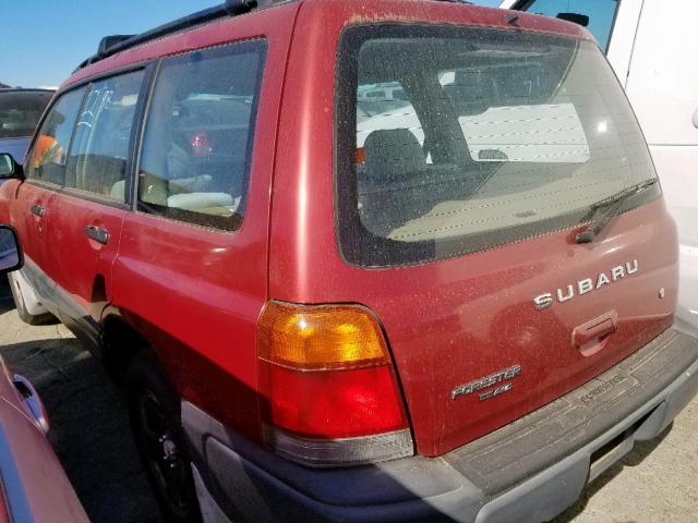 JF1SF6357WH712524 - 1998 SUBARU FORESTER L RED photo 3