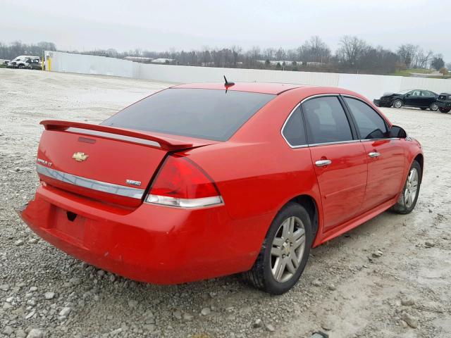 2G1WB5EK0A1141015 - 2010 CHEVROLET IMPALA LT RED photo 4