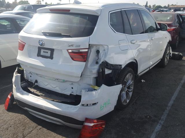 5UXWX9C58G0D94876 - 2016 BMW X3 XDRIVE2 WHITE photo 4