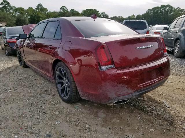 2C3CCABG7KH634087 - 2019 CHRYSLER 300 S MAROON photo 3