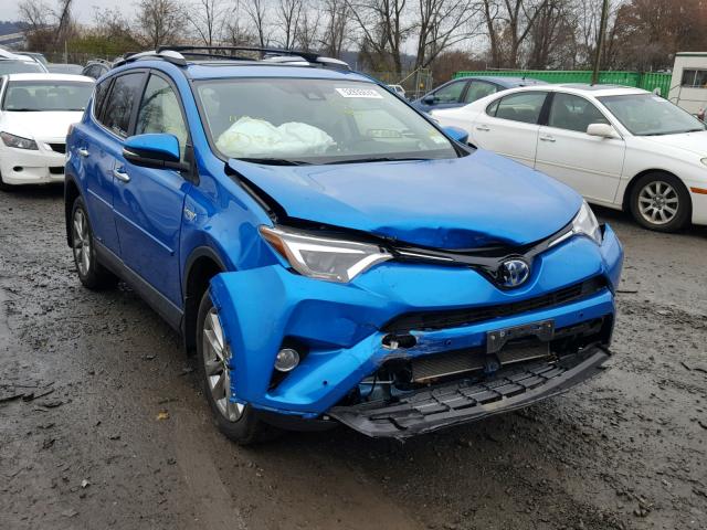 JTMDJREV3GD018759 - 2016 TOYOTA RAV4 HV LI BLUE photo 1