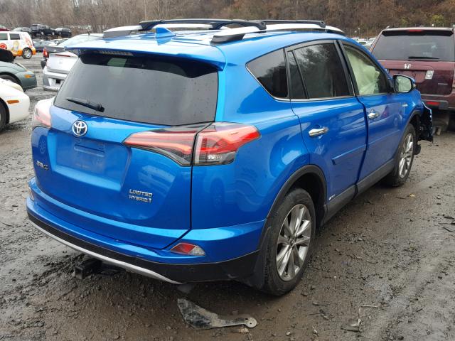 JTMDJREV3GD018759 - 2016 TOYOTA RAV4 HV LI BLUE photo 4