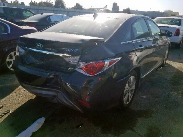 KMHEC4A41DA073251 - 2013 HYUNDAI SONATA HYB BLACK photo 4