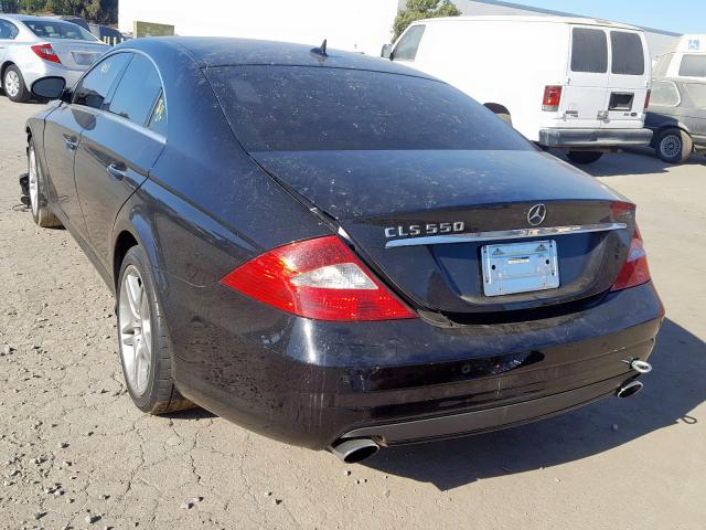 WDDDJ72X97A096481 - 2007 MERCEDES-BENZ CLS 550 BLACK photo 3