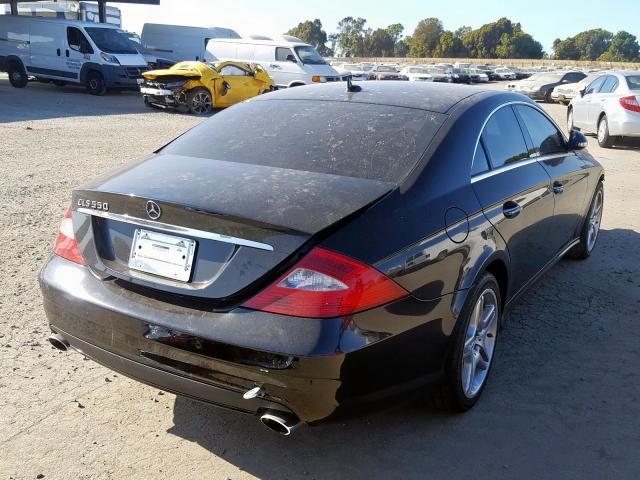 WDDDJ72X97A096481 - 2007 MERCEDES-BENZ CLS 550 BLACK photo 4