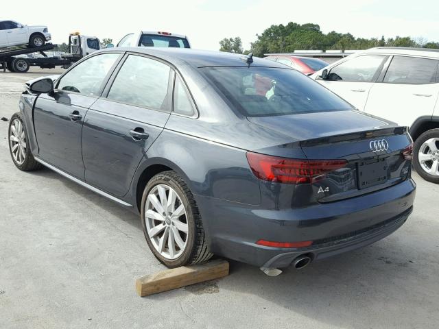 WAUKMAF45JA087237 - 2018 AUDI A4 ULTRA P GRAY photo 3