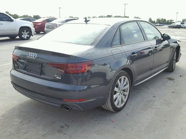 WAUKMAF45JA087237 - 2018 AUDI A4 ULTRA P GRAY photo 4