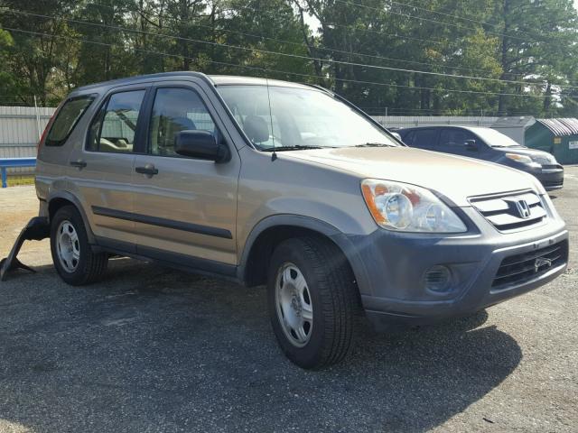 JHLRD68536C028478 - 2006 HONDA CR-V LX BEIGE photo 1