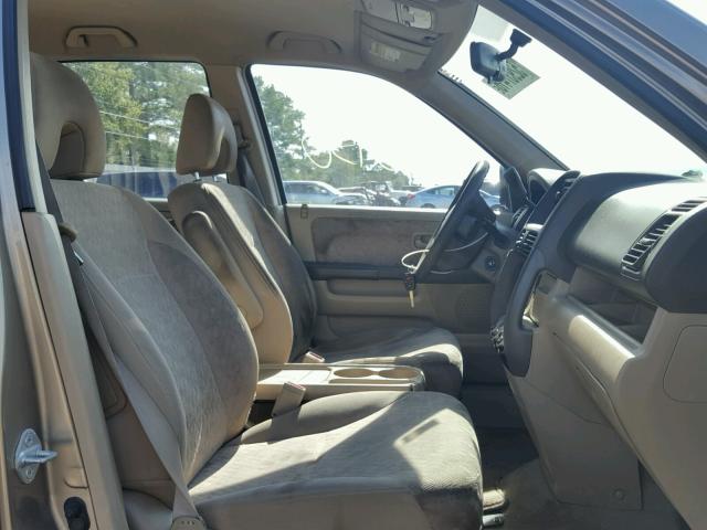 JHLRD68536C028478 - 2006 HONDA CR-V LX BEIGE photo 5