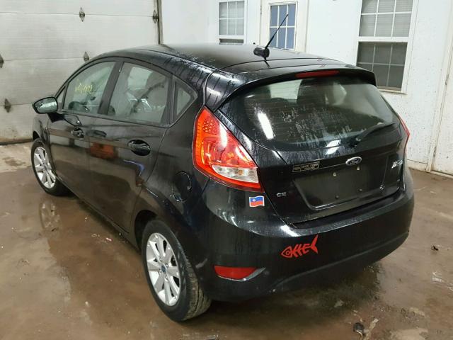 3FADP4EJ3CM214395 - 2012 FORD FIESTA SE BLACK photo 3