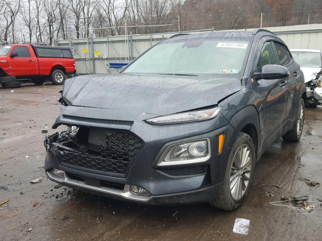 KM8K6CAA4JU130434 - 2018 HYUNDAI KONA SEL GRAY photo 2