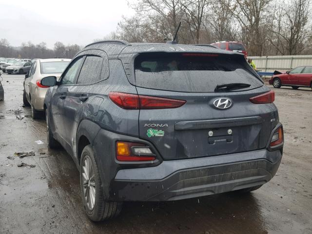 KM8K6CAA4JU130434 - 2018 HYUNDAI KONA SEL GRAY photo 3