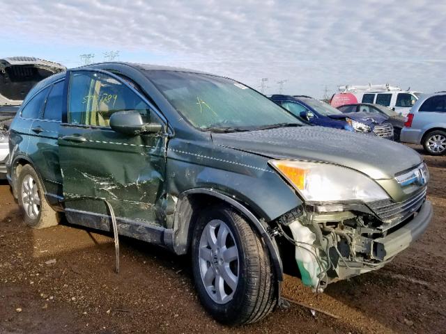 JHLRE38757C003970 - 2007 HONDA CR-V EXL GREEN photo 1