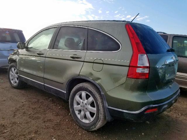 JHLRE38757C003970 - 2007 HONDA CR-V EXL GREEN photo 3